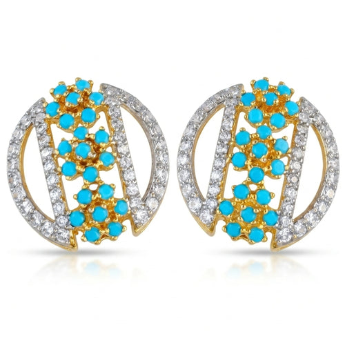 Azure Orb Stud Earrings - Jewel by JF