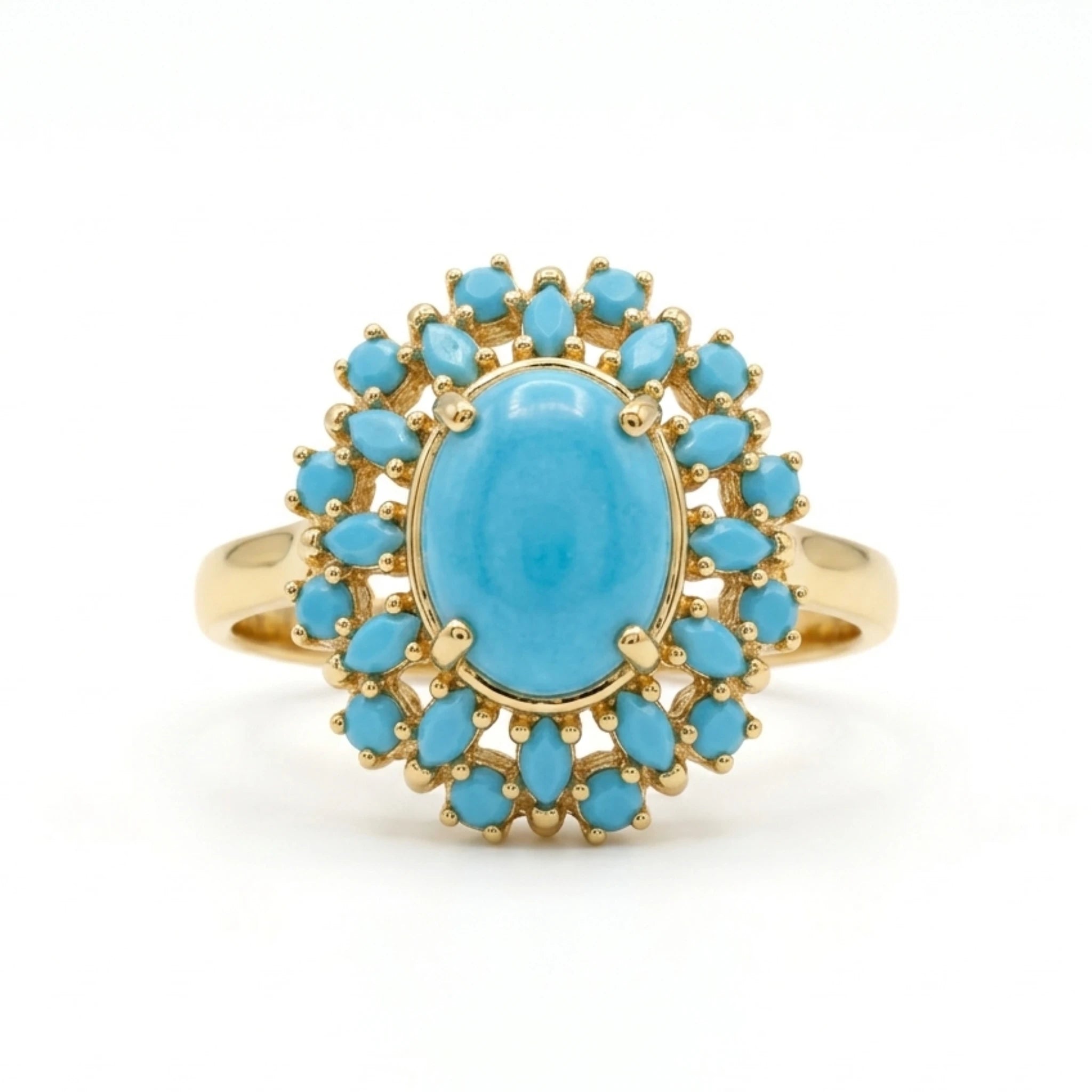 Azure Sunburst Statement Ring - Jewel by JF