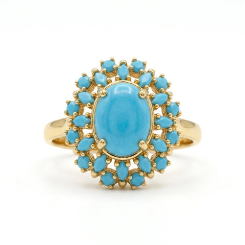 Azure Sunburst Statement Ring - Jewel by JF