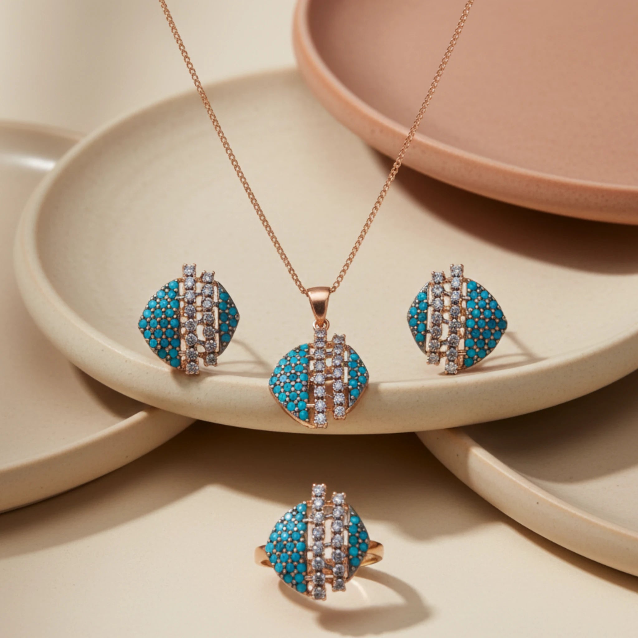 Azure Dome Jewellery Set - Jewel by JF