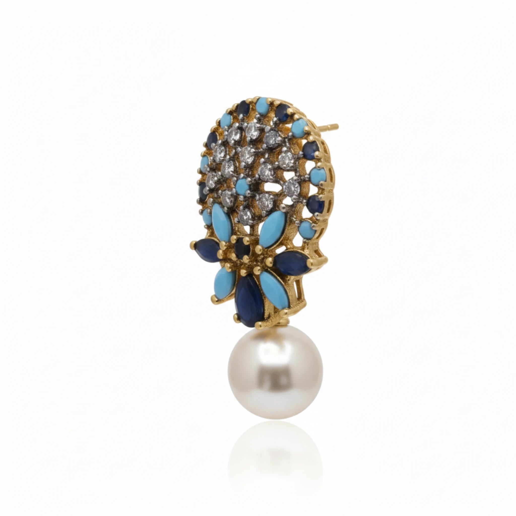 Azure Mosaic Drop Earrings - Jewel by JF