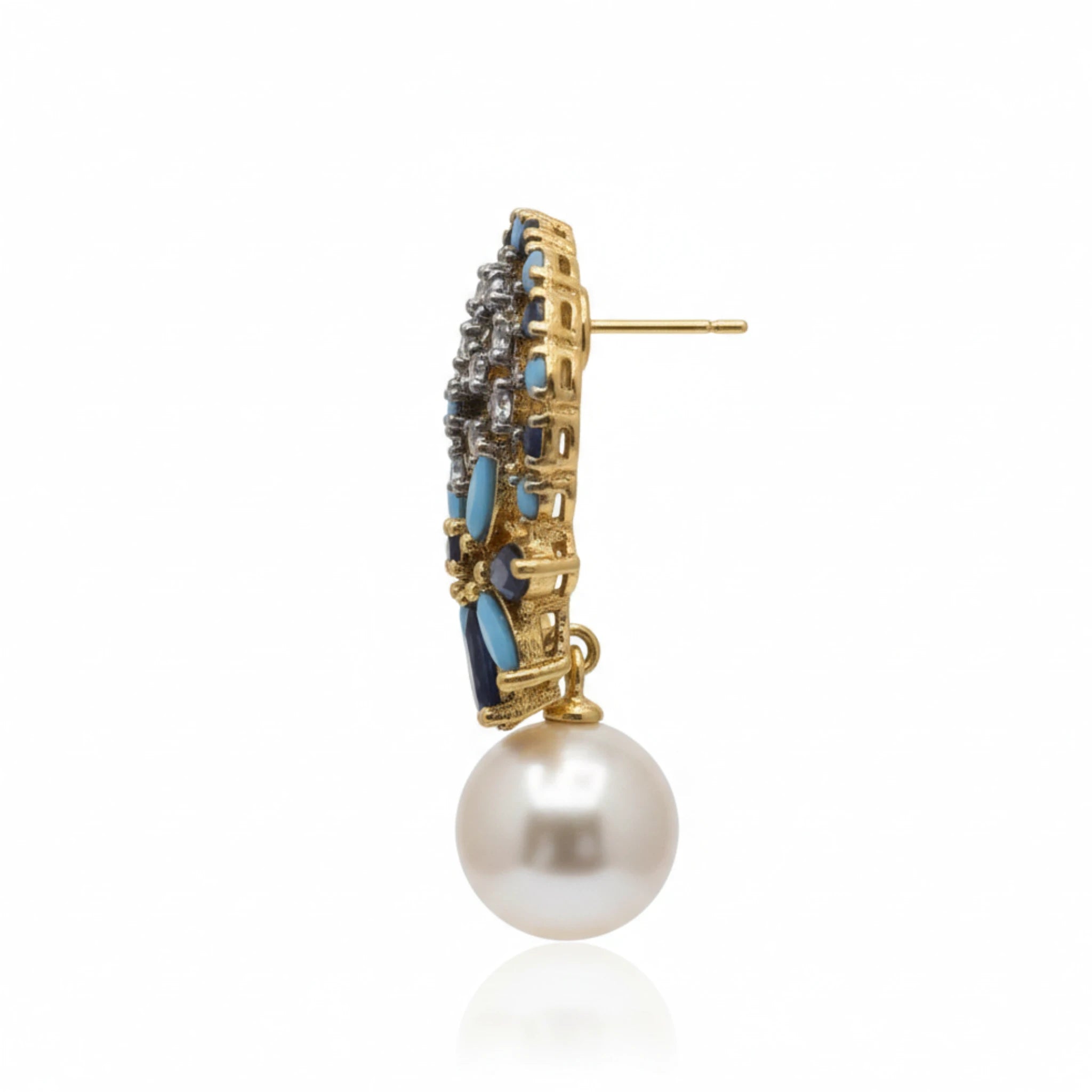 Azure Mosaic Drop Earrings - Jewel by JF