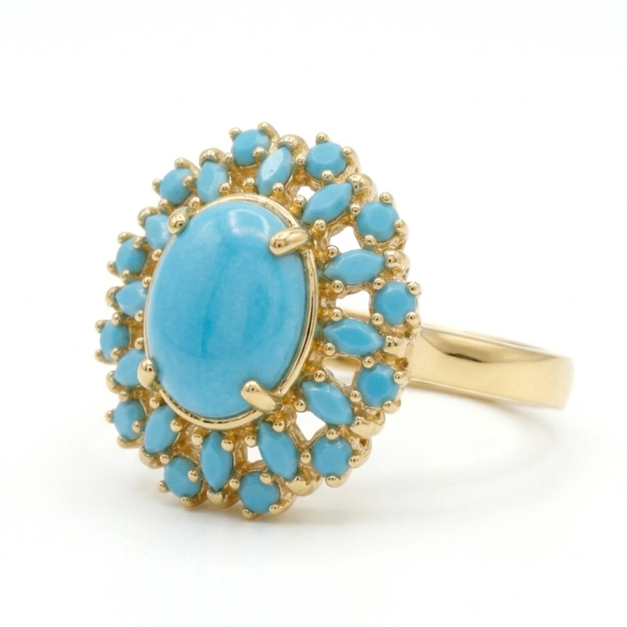 Azure Sunburst Statement Ring - Jewel by JF