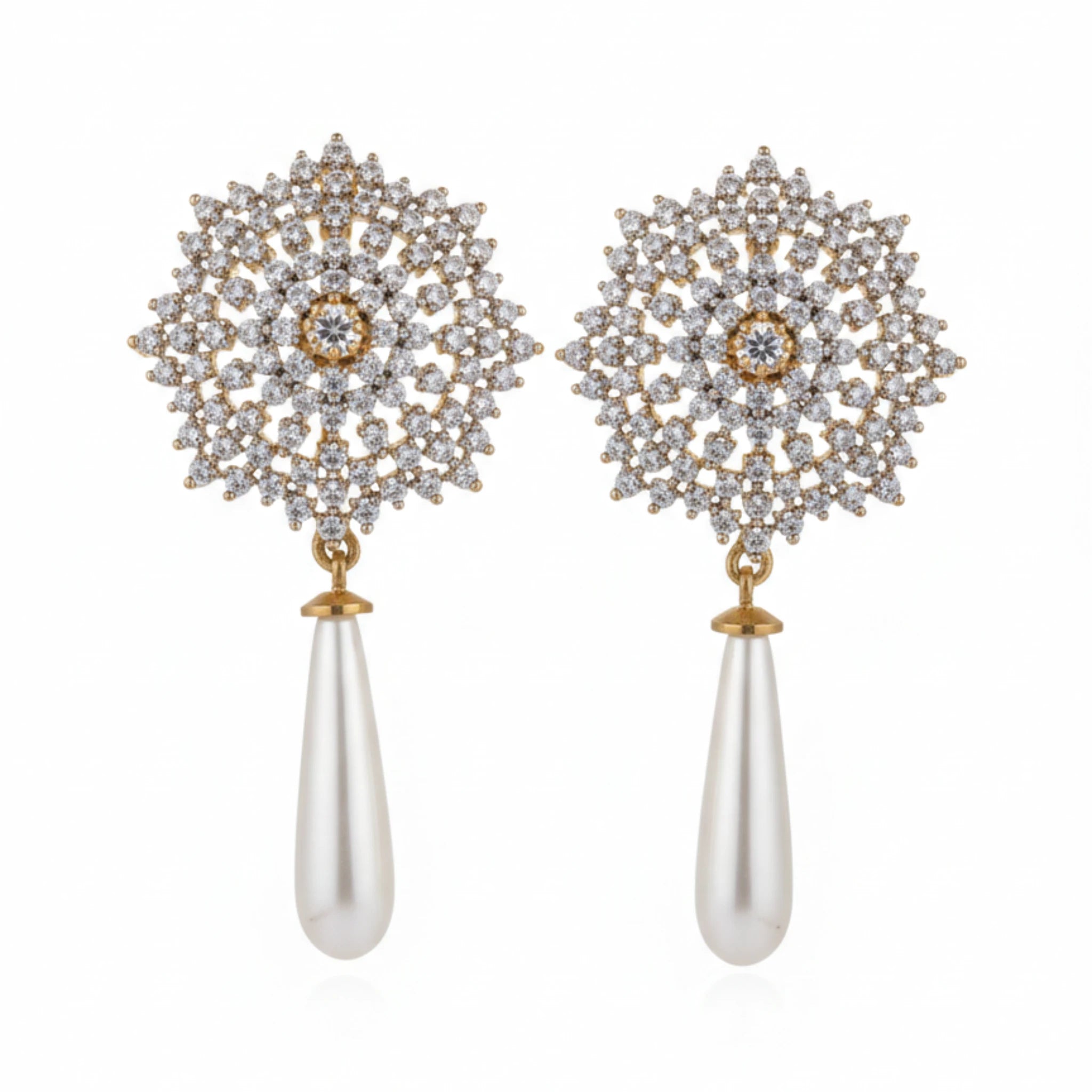 Celestial Pearl Drop Earrings - Jewel by JF