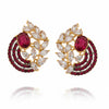 Crimson Crescent Earrings - Jewel by JF