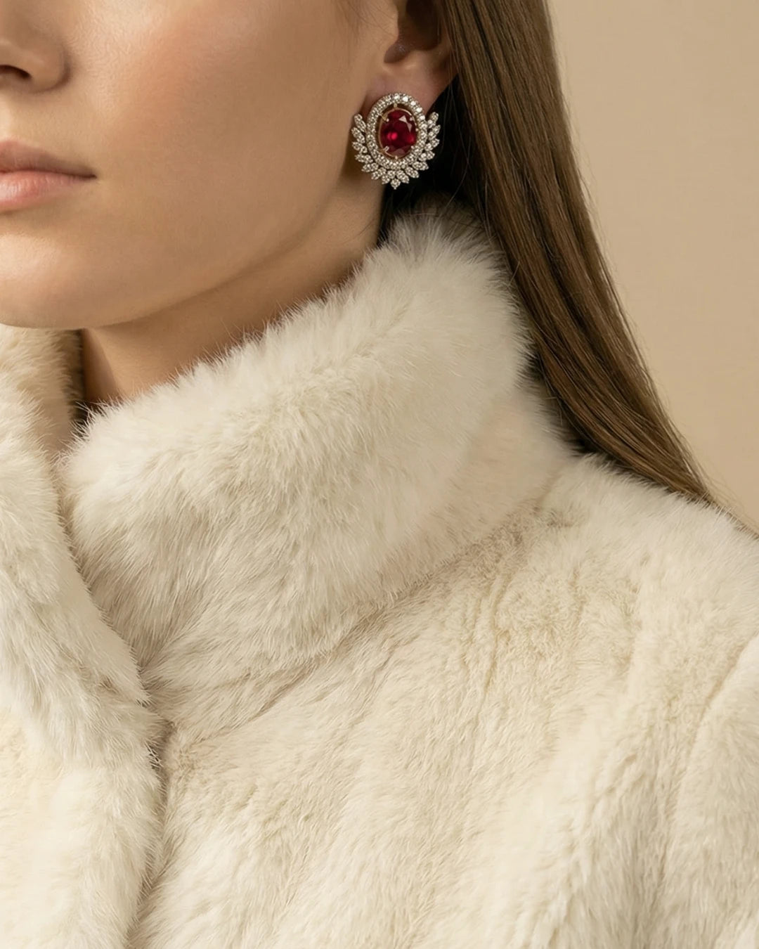 Imperial Crest earrings by Jewel by JF featuring intricate crest design, gold-tone earrings with detailed craftsmanship.