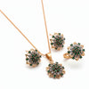 Emerald Starburst Jewellery Set - Jewel by JF