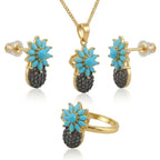 Kaleidoscope Pineapple Jewellery Set - Jewel by JF