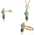 Kaleidoscope Pineapple Jewellery Set - Jewel by JF