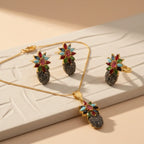 Kaleidoscope Pineapple Jewellery Set - Jewel by JF