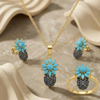 Kaleidoscope Pineapple Jewellery Set - Jewel by JF