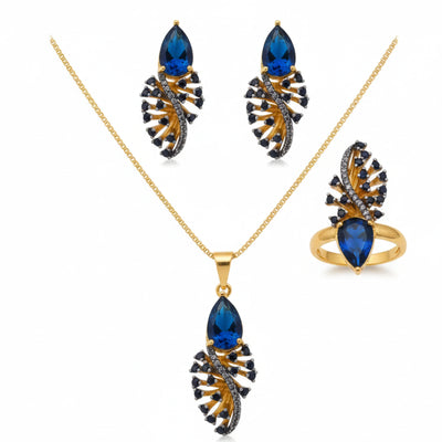 Midnight Wing Jewellery Set - Jewel by JF