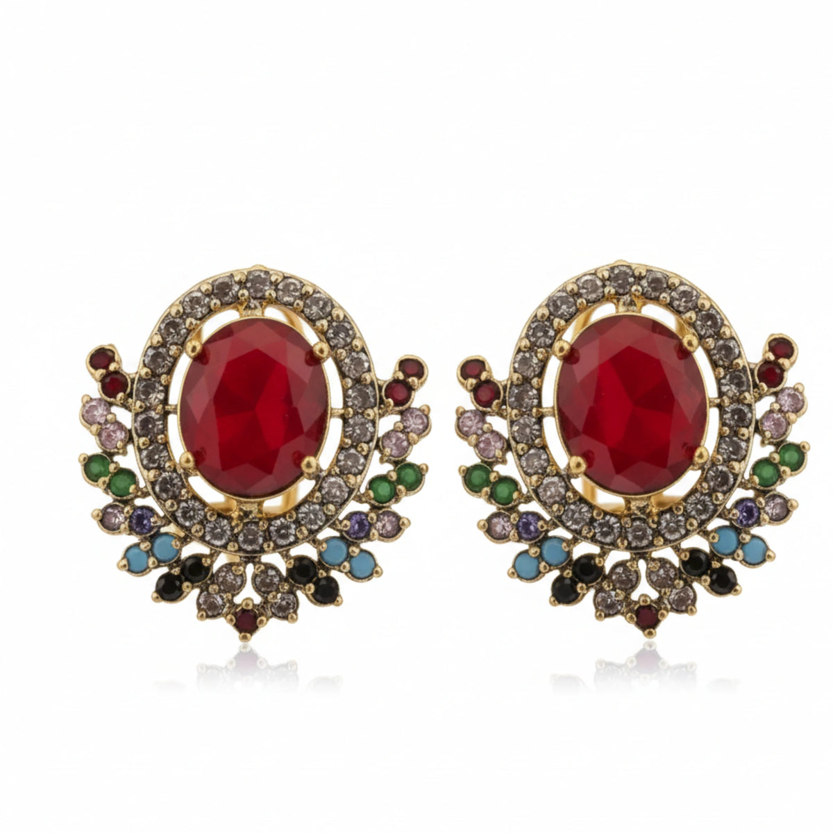 Midnight Bloom Statement Earrings - Jewel by JF