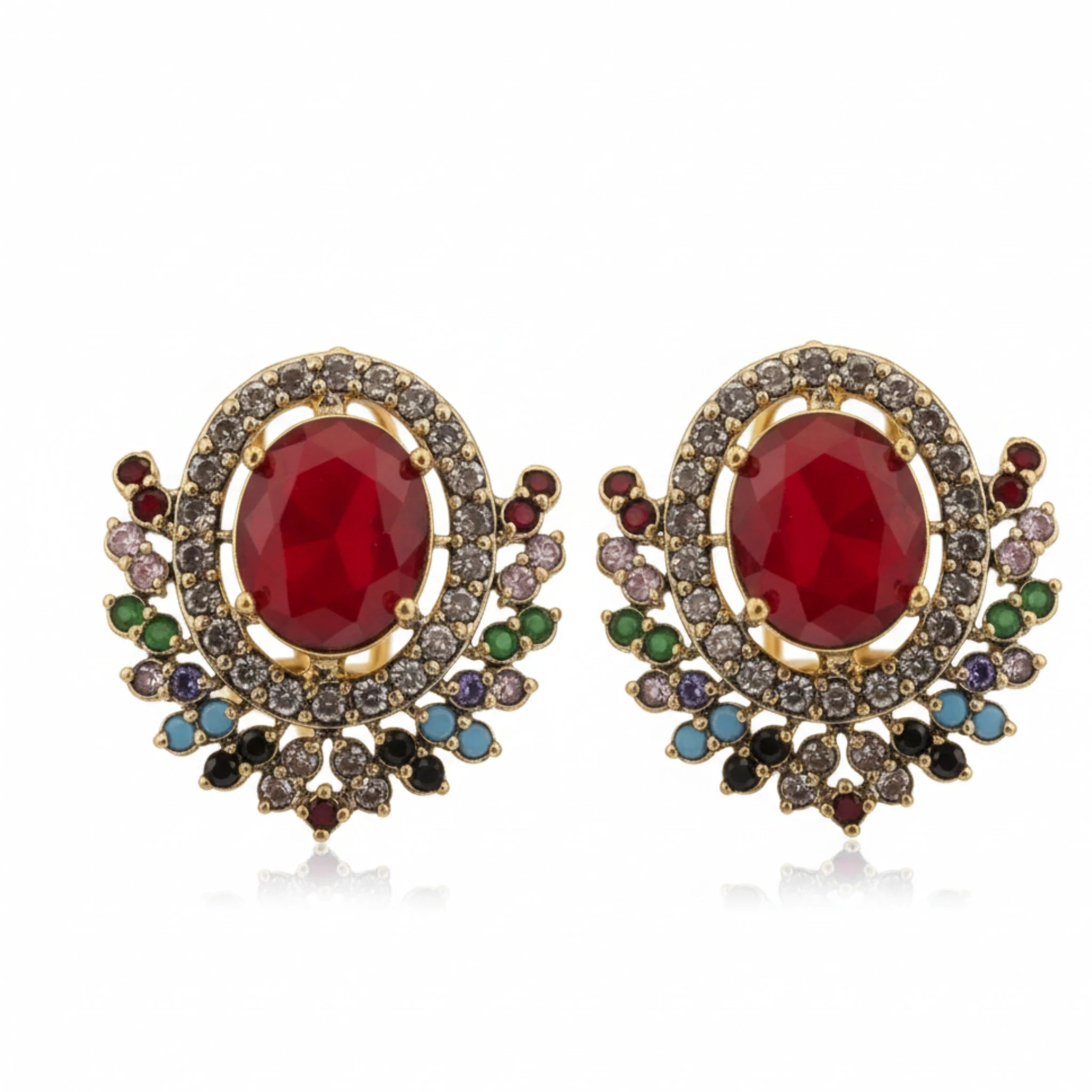 Midnight Bloom Statement Earrings - Jewel by JF