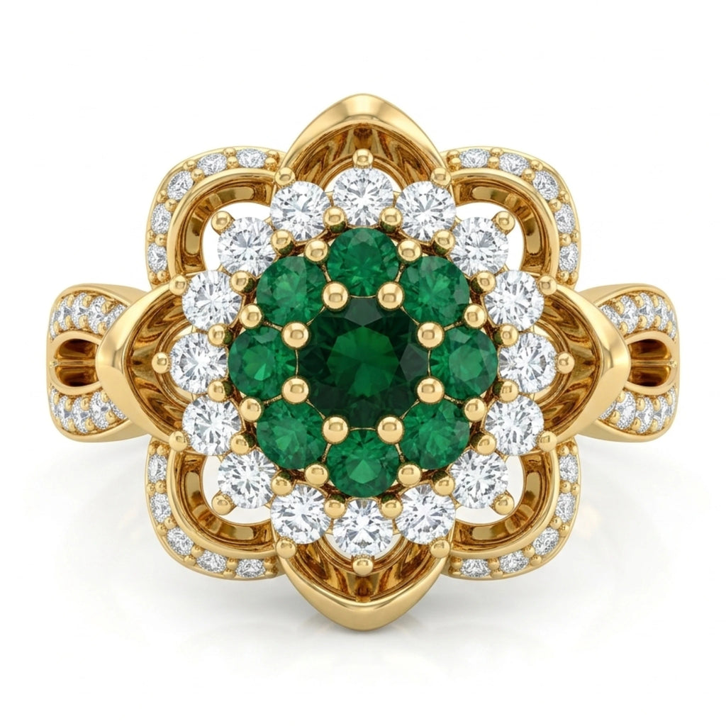 Midnight Bloom Statement Ring - Jewel by JF