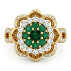 Midnight Bloom Statement Ring - Jewel by JF