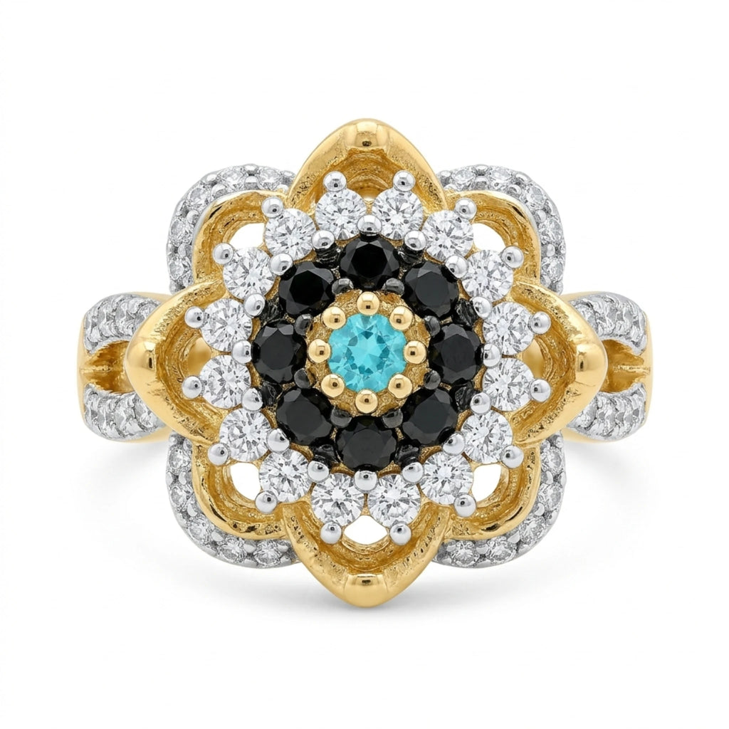Midnight Bloom Statement Ring - Jewel by JF
