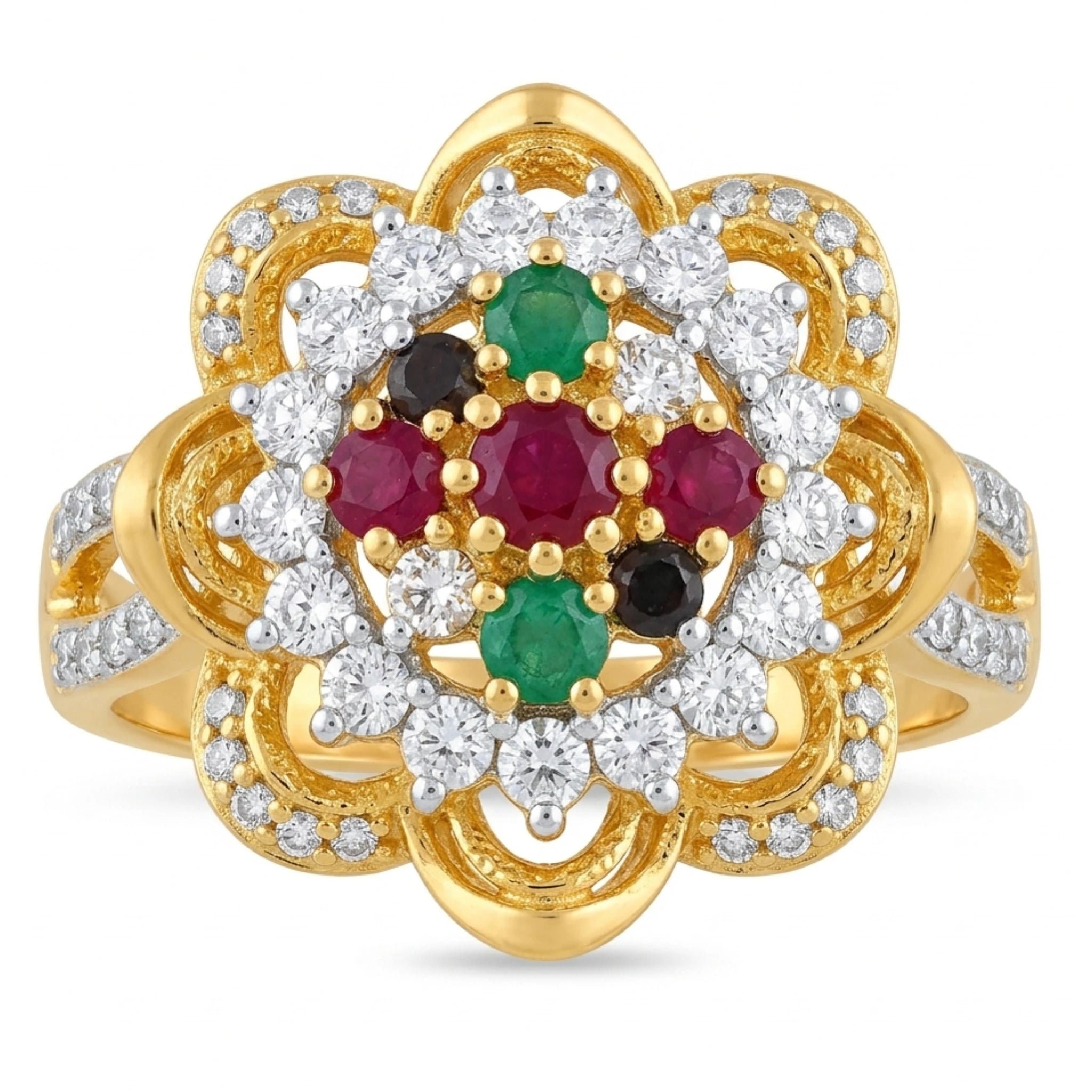 Midnight Bloom Statement Ring - Jewel by JF