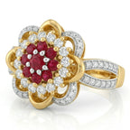 Midnight Bloom Statement Ring - Jewel by JF