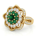 Midnight Bloom Statement Ring - Jewel by JF