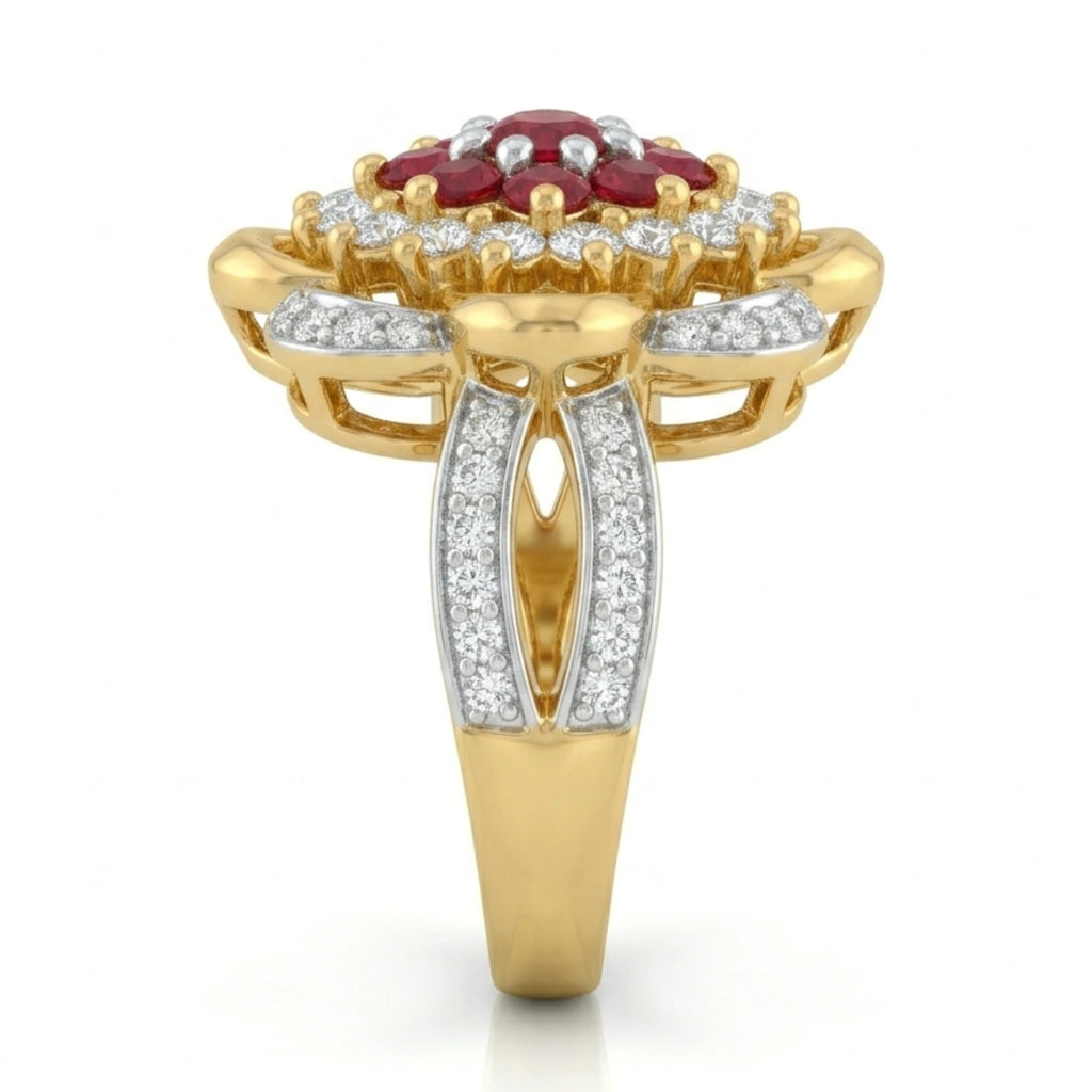 Midnight Bloom Statement Ring - Jewel by JF