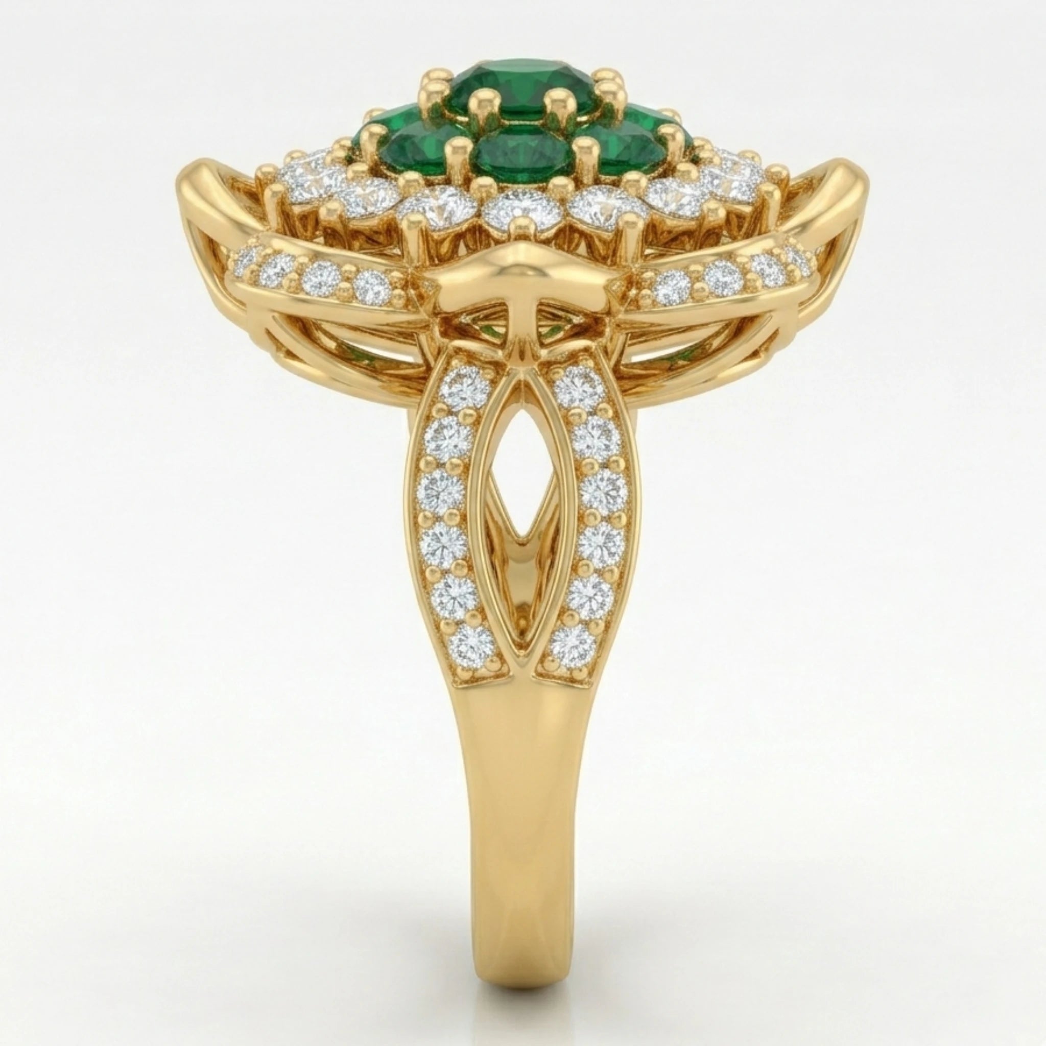 Midnight Bloom Statement Ring - Jewel by JF
