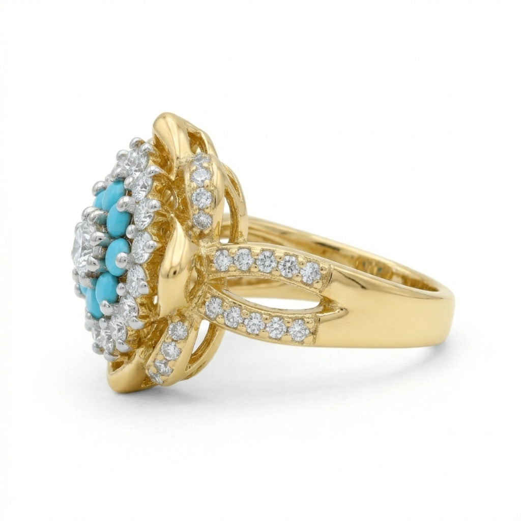 Midnight Bloom Statement Ring - Jewel by JF