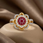Midnight Bloom Statement Ring - Jewel by JF