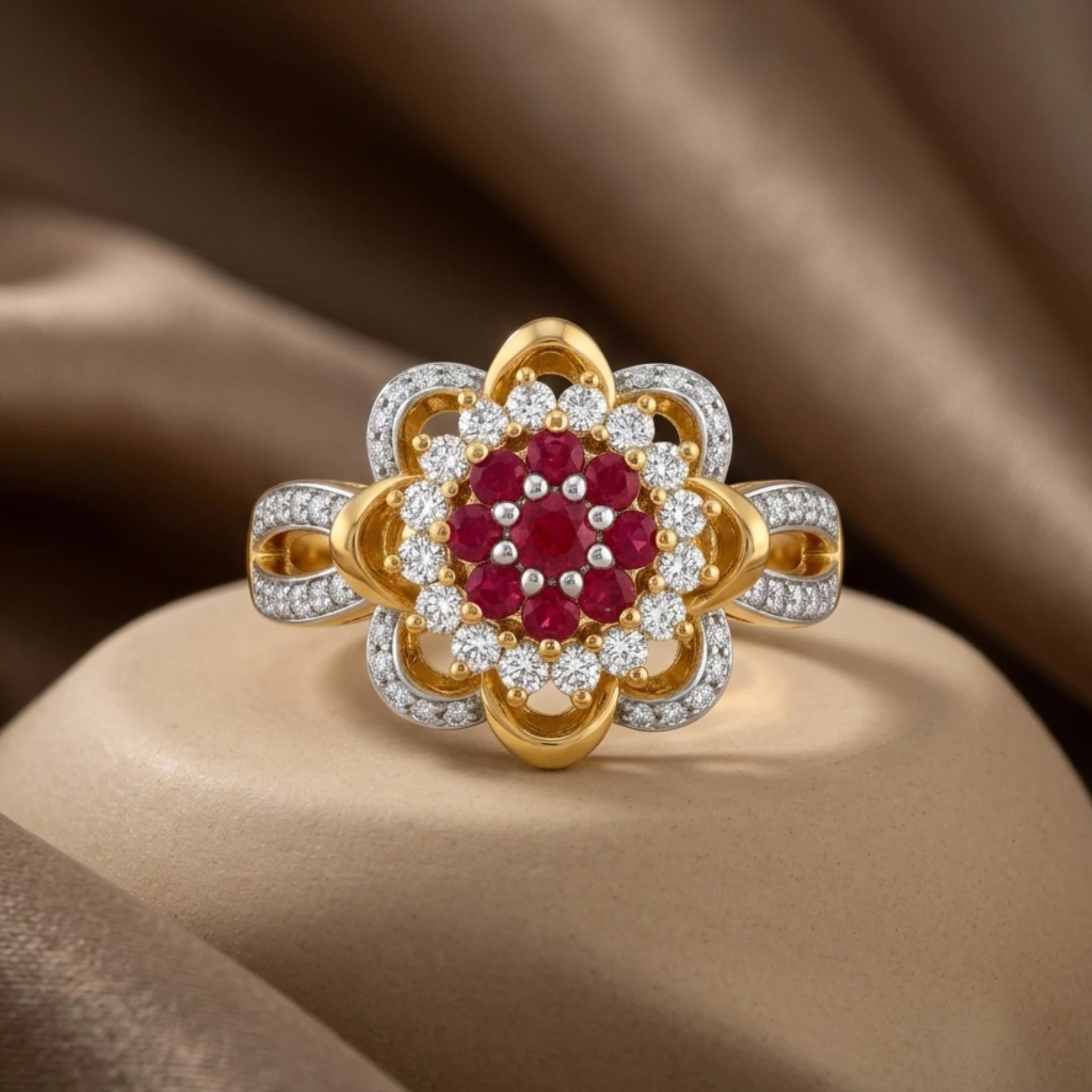 Midnight Bloom Statement Ring - Jewel by JF