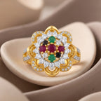 Midnight Bloom Statement Ring - Jewel by JF