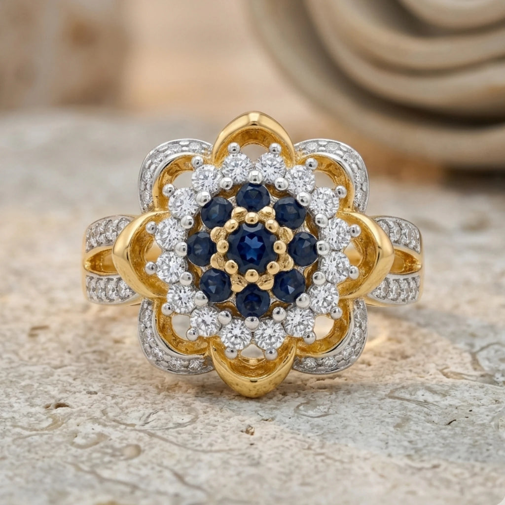 Midnight Bloom Statement Ring - Jewel by JF