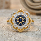Midnight Bloom Statement Ring - Jewel by JF