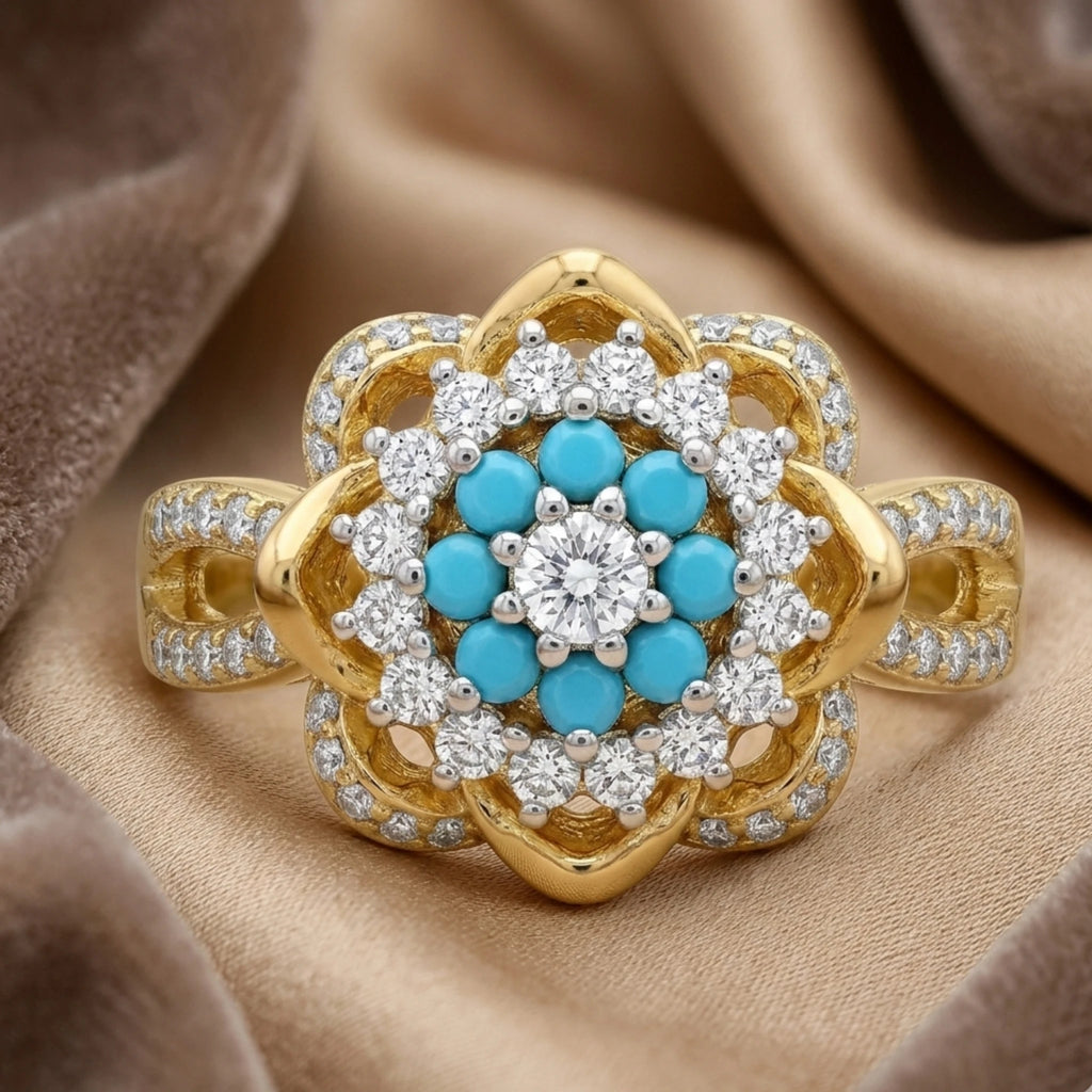 Midnight Bloom Statement Ring - Jewel by JF