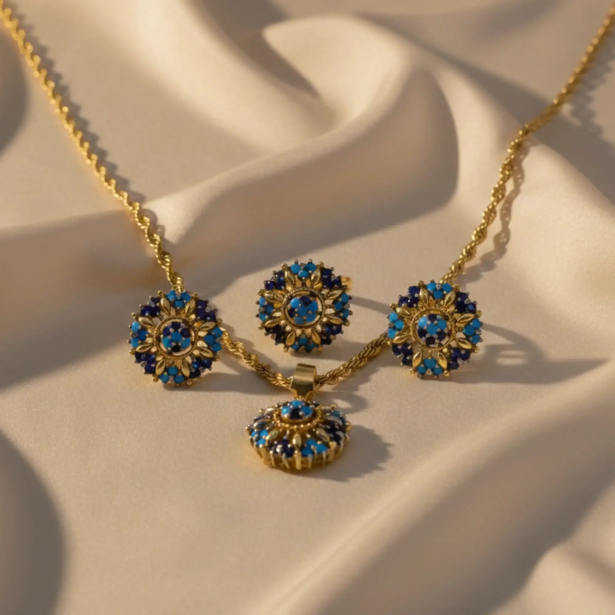 Midnight Mosaic Jewellery Set - Jewel by JF