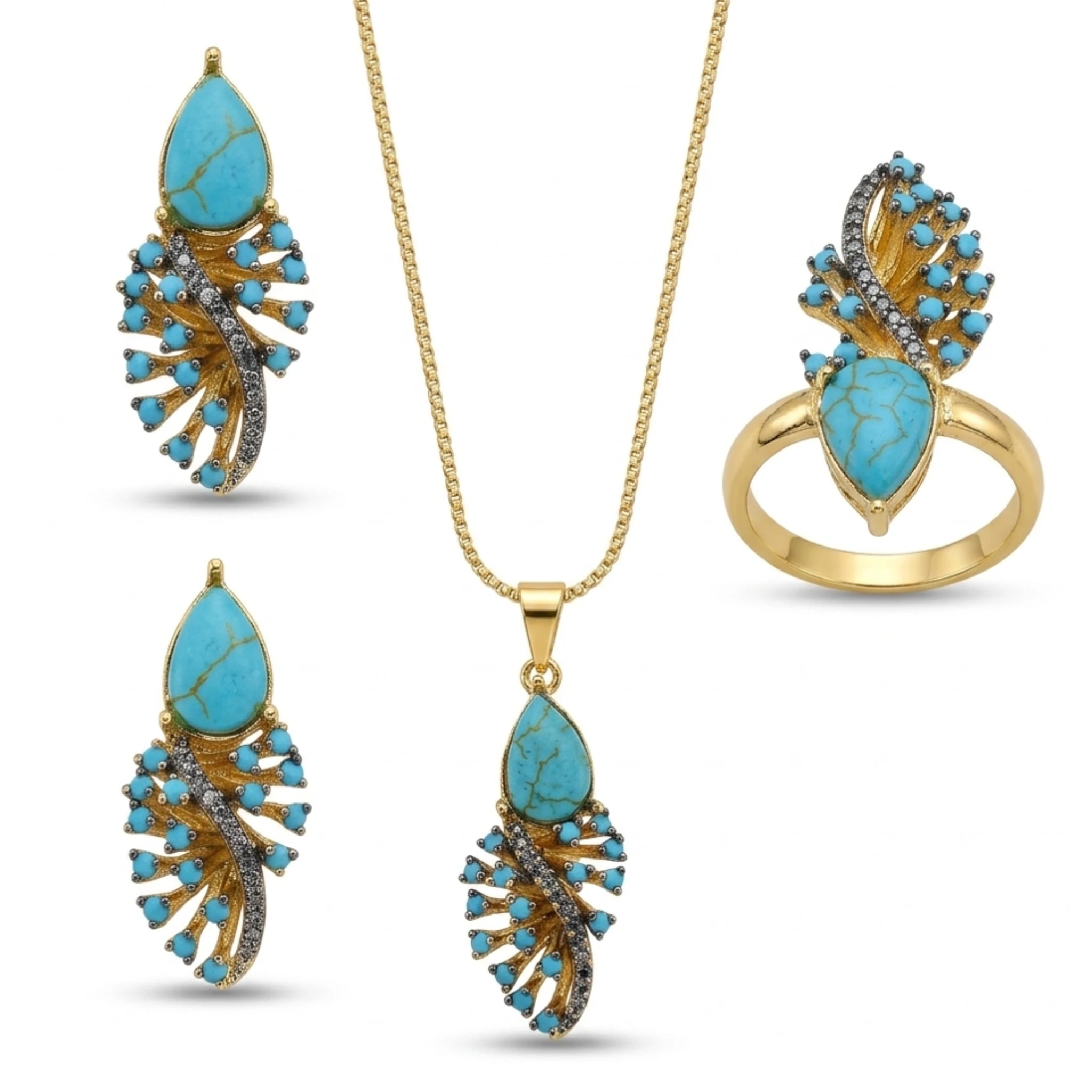 Midnight Wing Jewellery Set - Jewel by JF