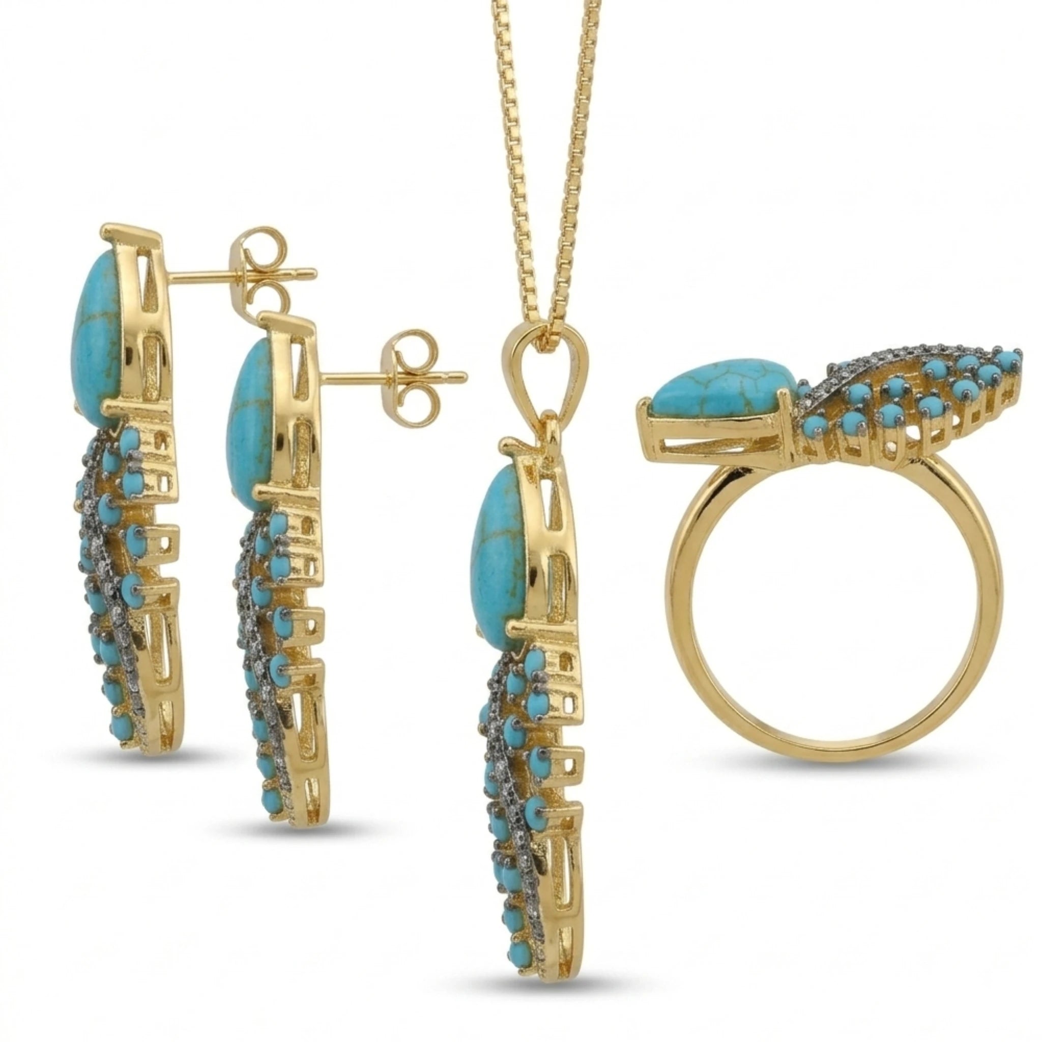 Midnight Wing Jewellery Set - Jewel by JF