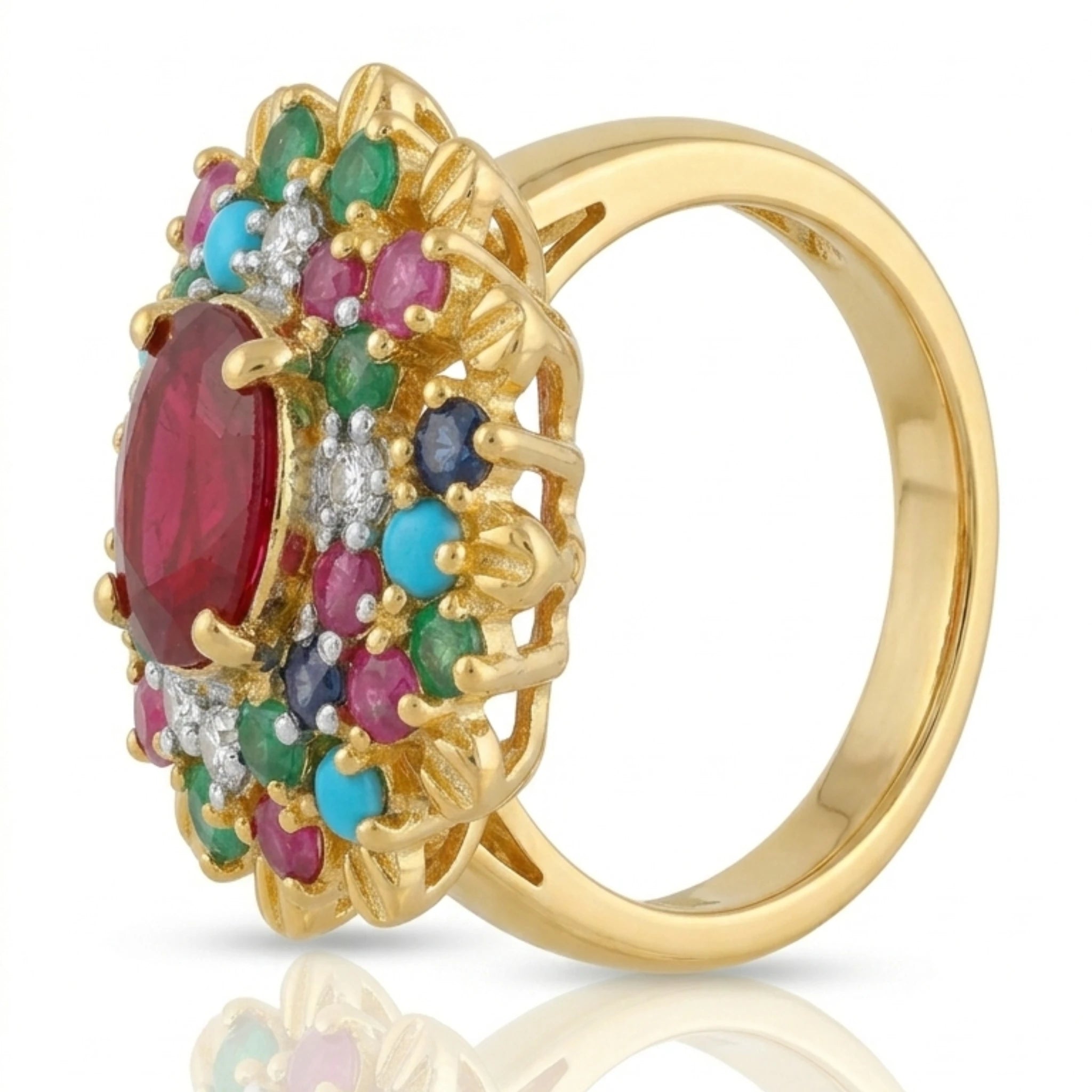 Mosaic Crown Ring - Jewel by JF