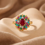 Mosaic Crown Ring - Jewel by JF
