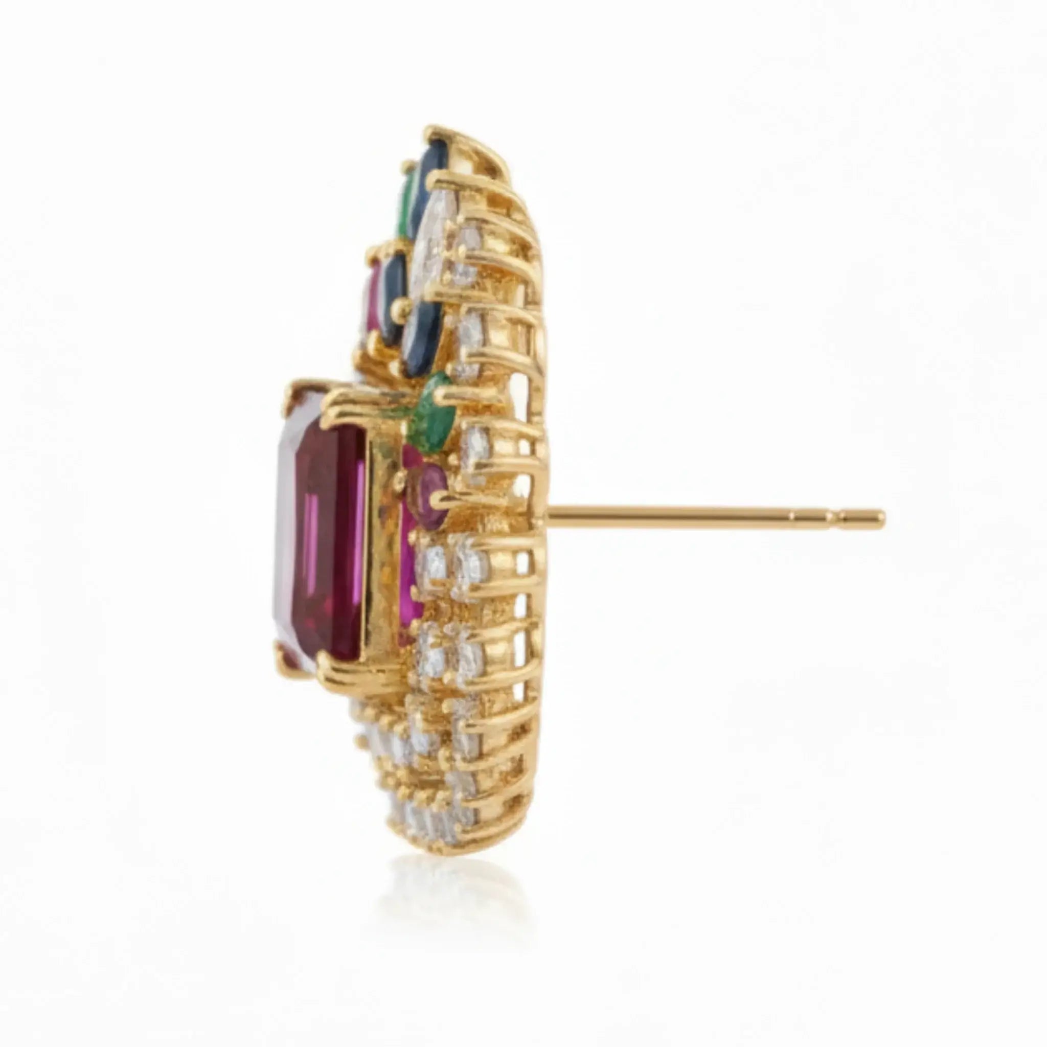 Mosaic Halo Stud Earrings - Jewel by JF