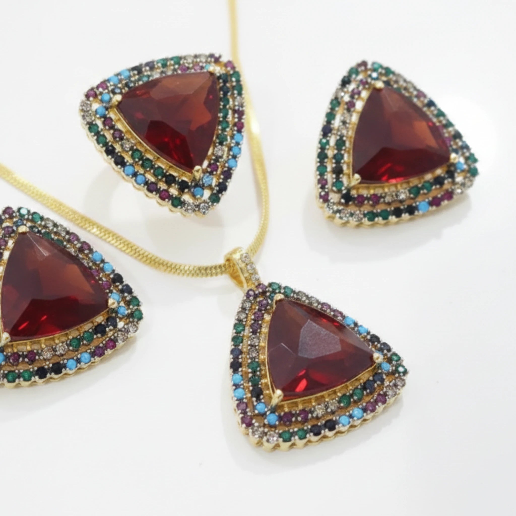 Mosaic Pavilion Jewellery Set - Jewel by JF