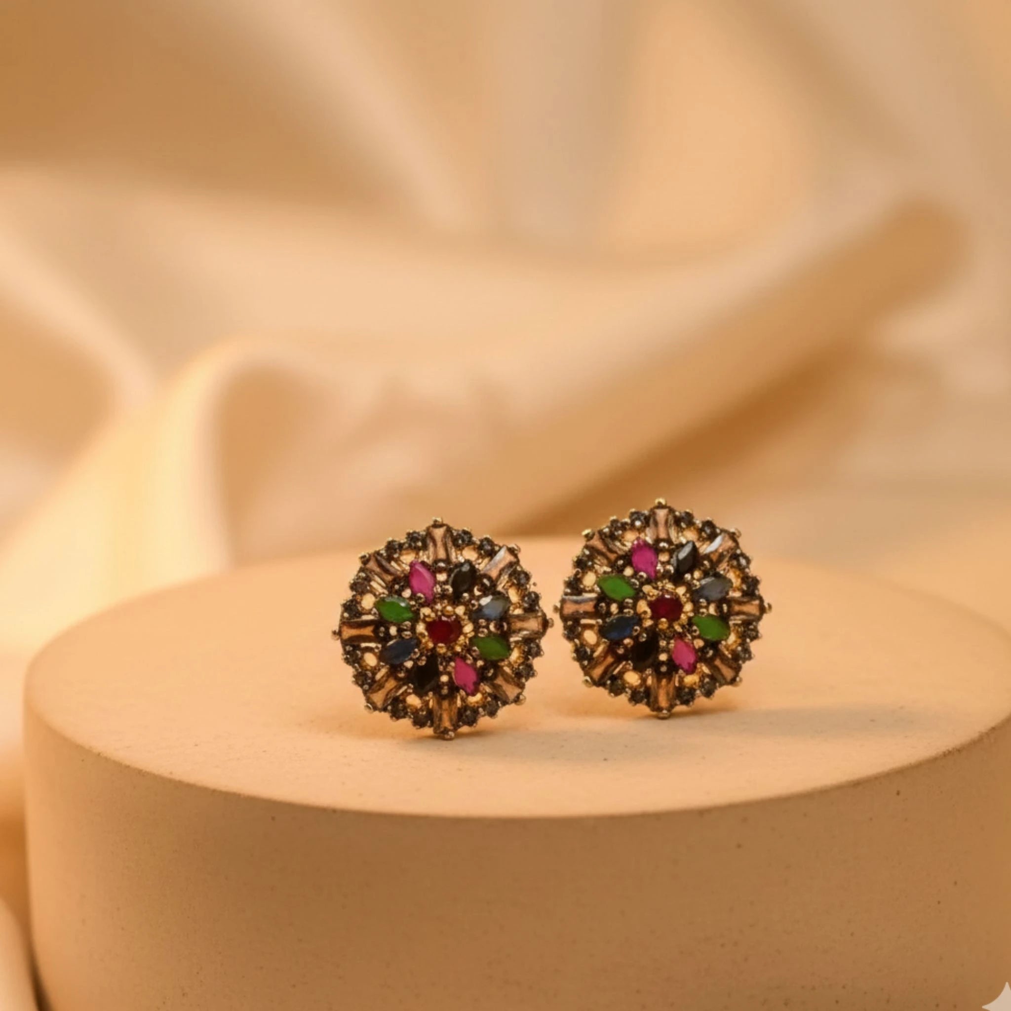 Mosaic Stud Earrings - Jewel by JF