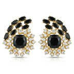 Onyx statement stud earrings by Jewel by JF featuring bold black onyx gemstones and a sleek, modern design.