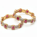 Regal Crimson Bangle - Jewel by JF