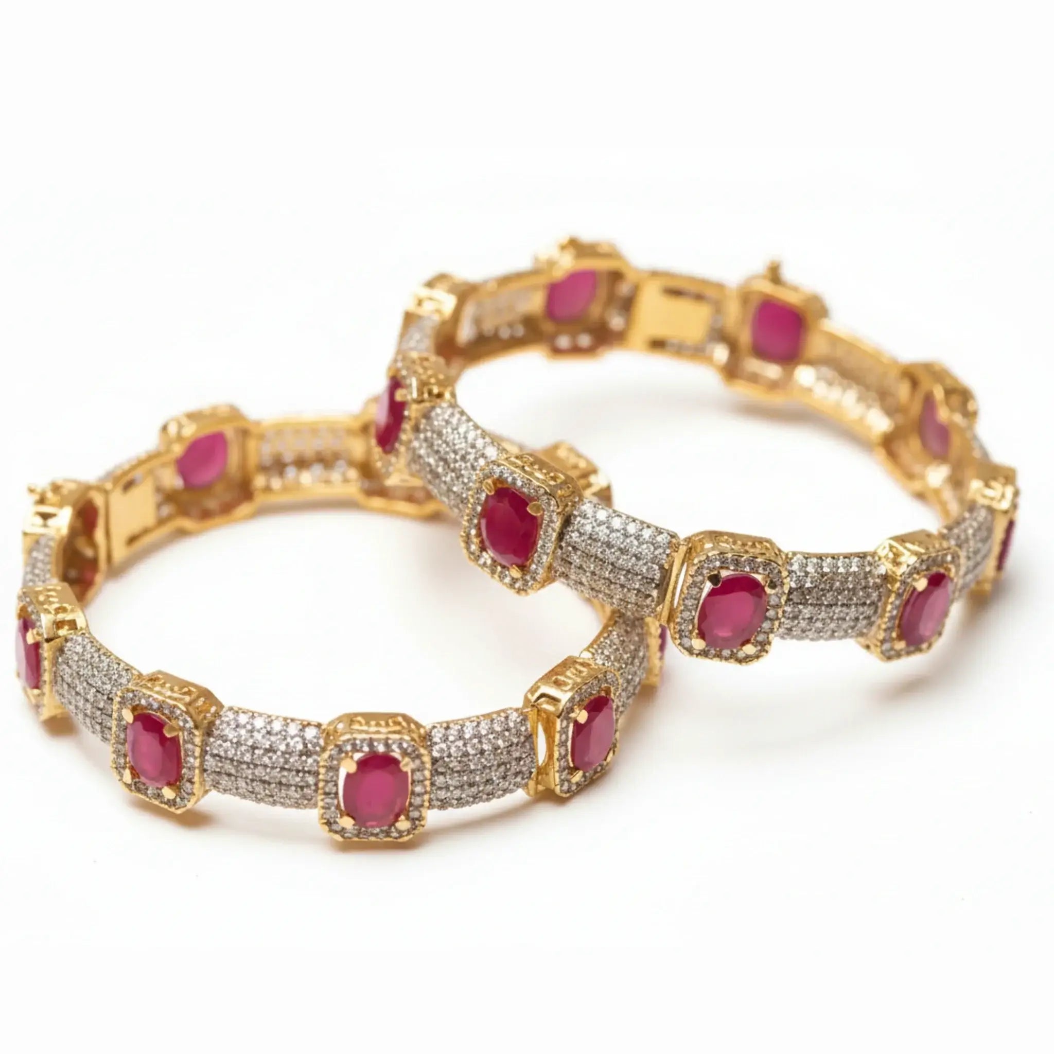 Regal Crimson Bangle - Jewel by JF