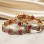 Regal Crimson Bangle - Jewel by JF