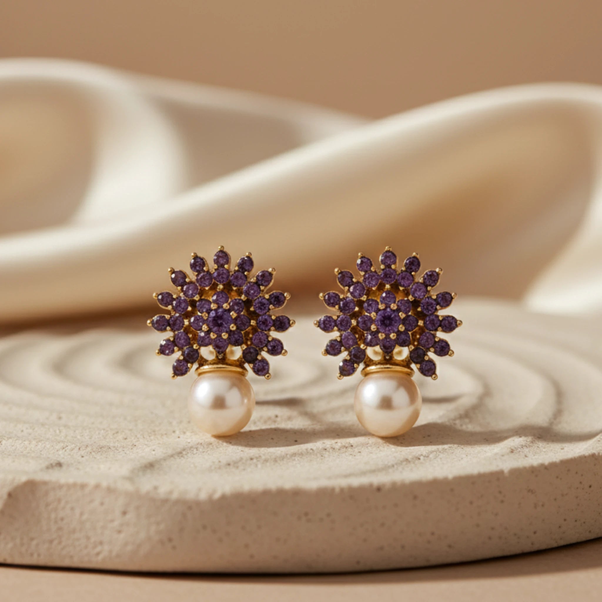 Regal Halo Earrings - Jewel by JF