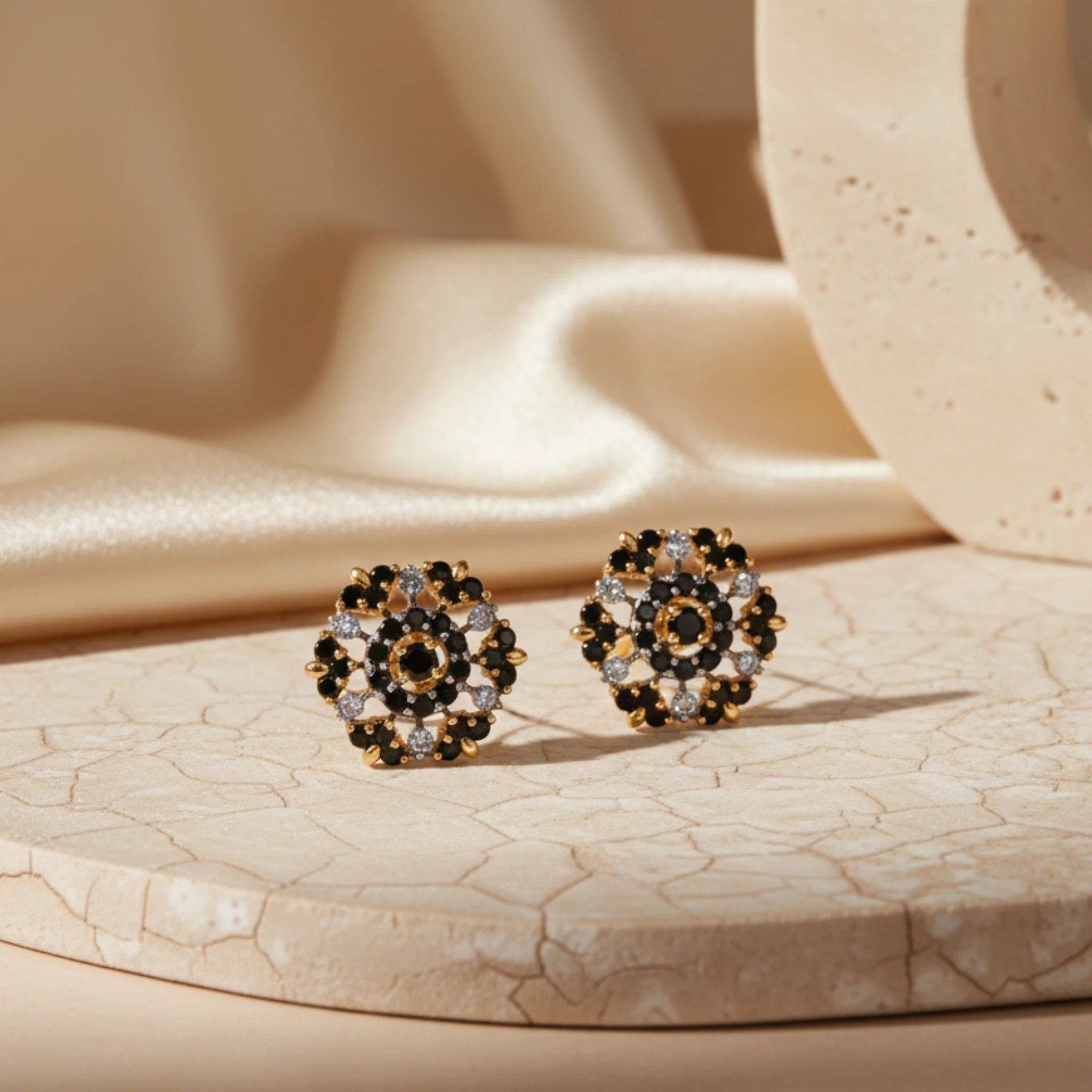 Regal Rosette Earrings - Jewel by JF