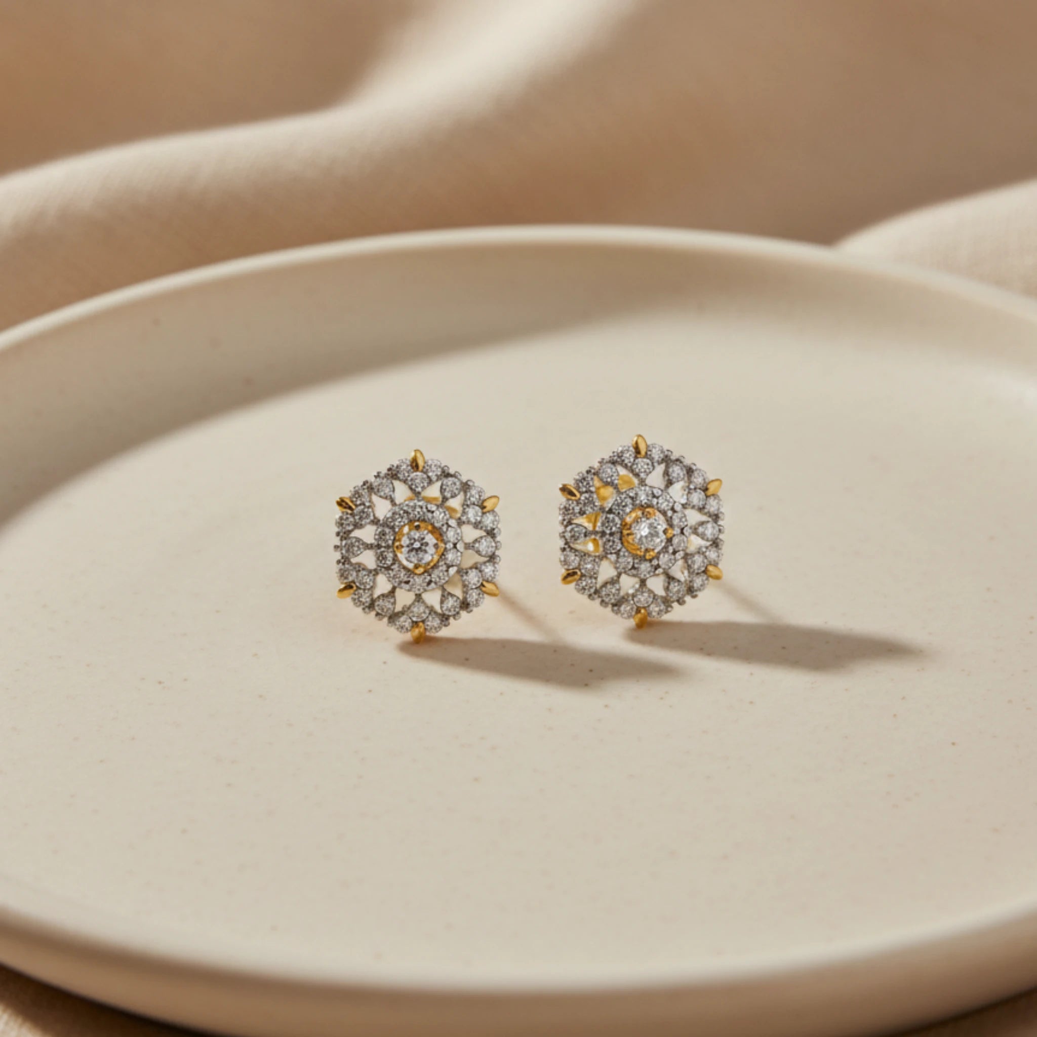 Regal Rosette Earrings - Jewel by JF