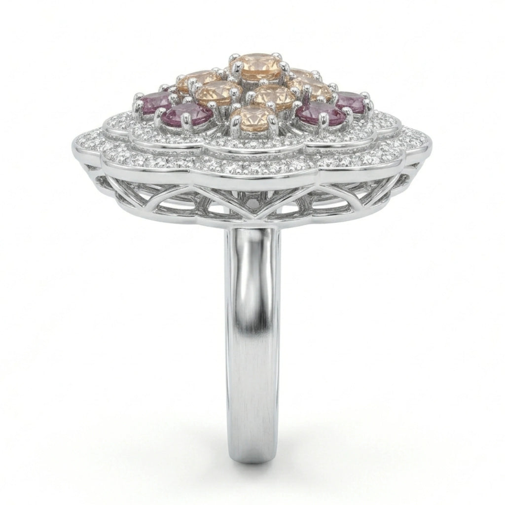 Rose Quartz Bloom Ring - Jewel by JF