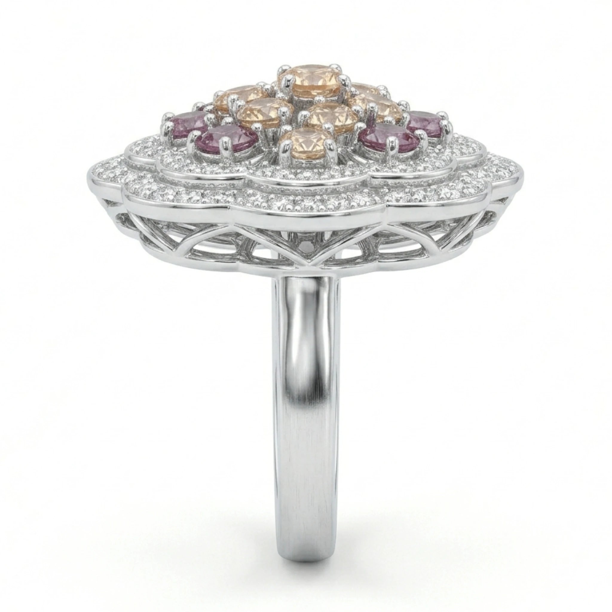 Rose Quartz Bloom Ring - Jewel by JF